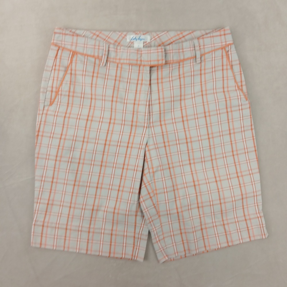 Lady Hagen 6 20x10 Womens Shortsโ Golf Stretch Plaid